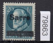 Saargebiet 1920 Mi. Nr. 20 DD *  geprüft Befund