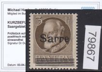 Saargebiet 1920 Mi. Nr. 31 B ** geprüft  Befund