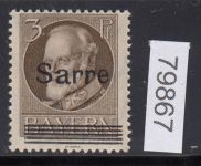 Saargebiet 1920 Mi. Nr. 31 B ** geprüft  Befund