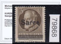 Saargebiet 1920 Mi. Nr. 31 B ** geprüft  Befund