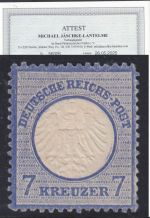 DR 1872, Mich.-Nr.: 10 * geprüft  Attest   lesen