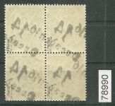 Bezirk 14 nr. 007a Dresden 16 ** 15 Pf., Ziffer Viererblock, geprüft BPP