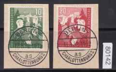 Bund 1952, Mich.-Nr.: 153+54 LUXUS gest.  ERSTTAG  Berlin Charlottenburg