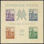 SBZ  1945 Mi.-Nr.:  Block 5 a Y **   (Type IV )  geprüft  Attest