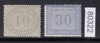 DR 1872, Mich.-Nr.: 12+13 *