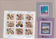 Jugoslawien 1988, Mich.-Nr.: ** komplett 2280-86, 88-95