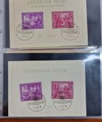 DDR 1949-56,   Leipziger Messe  Sammlung ca. 140 Stück