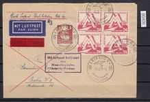 DDR 1951, Mich.-Nr.: 282 gest. Leip. Messe   auf Brief  Luftpost