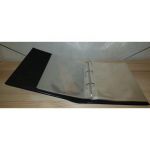 Post 1 Album (4 Ringe) mit Schuber Leer für Briefe, Postkarten, ETB, FDC