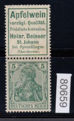 DR 1911 (MH 3), Mich.-Nr.: S 1.07 *   lesen