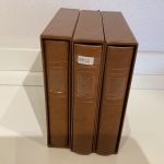 Lindner Ringbinder für ETB FDC Briefe 3 Stück   13 Ringe + Schuber  gebraucht