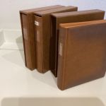 Lindner Ringbinder für ETB FDC Briefe 3 Stück   13 Ringe + Schuber  gebraucht