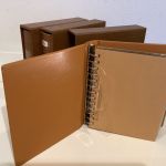 Lindner Ringbinder für ETB FDC Briefe 3 Stück   13 Ringe + Schuber  gebraucht