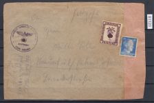 Feldpost, Mi.-Nr. 5 a gestempelt auf großer Adresse Attest