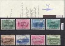 Montenegro, Mi.-Nr. 29-35 gestempelt geprüft Attest   "einwandfrei"