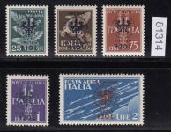 Laibach, Mi.-Nr. 33-38 **