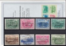 Montenegro, Mi.-Nr. 10-13 + 15-18 gestempelt geprüft Attest   "einwandfrei"