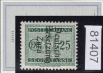 Zara, Mi.-Nr. Porto  4  **  geprüft  Attest    (Type II)