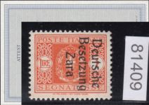 Zara, Mi.-Nr. Porto  9  **  geprüft  Attest    (Type II)