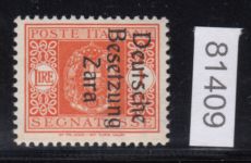 Zara, Mi.-Nr. Porto  9  **  geprüft  Attest    (Type II)