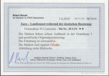 Zara, Mi.-Nr. 20 1-4 ** geprüft  Befund