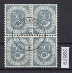 Bund 1951, Mich.-Nr.:  134 gestempelt 4er.-Block   geprüft  Befund