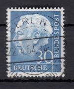 Bund 1954, Mich.-Nr.: 187 LUXUS Gest.+gummi  gepr./Befund Berlin-Charlottenburg AS