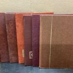 Einsteckalben  Briefmarkenalben 6 Stück weiß  gebraucht