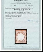 DR 1872, Mich.-Nr.: 27 b * geprüft  Attest    Michel 2000,00   lesen