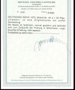 DR 1875, Mich.-Nr.: 34 a *  geprüft  Attest