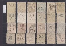 Deutsches Reich, Firmenlochungen, Perfins