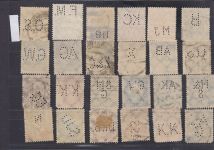 Deutsches Reich, Firmenlochungen, Perfins