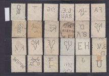 Deutsches Reich, Firmenlochungen, Perfins