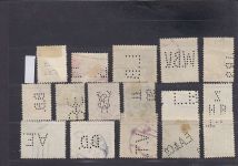 Österreich, Firmenlochungen, Perfins