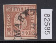 AD Bayern 1849, Mich.-Nr.: 4 I   gestempelt geprüft  Befund  lesen