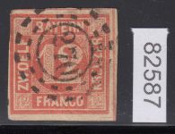 AD Bayern 1850, Mich.-Nr.: 6 gestempelt   mängel