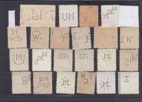 USA, Firmenlochungen, Perfins