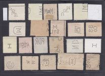 USA, Firmenlochungen, Perfins