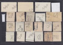 USA, Firmenlochungen, Perfins