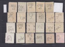 USA, Firmenlochungen, Perfins