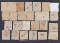 USA, Firmenlochungen, Perfins