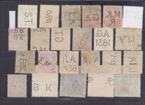 Ungarn, Firmenlochungen, Perfins