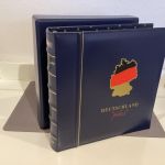 DEUTSCHLAND-PLUS-ALBUM ( 13 Ringe ) + Schuber Leuchtturm leer gebraucht