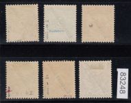 Kolonien Marshall-Inseln 1898 , Mich.-Nr.: 1-6 II *  teil geprüft