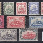 Kolonien Kiautschou 1905, Mich.-Nr.: 18-27 * geprüft  Attest