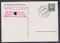 Sudetenland Asch, Mi.-Nr.   4 a  gest. geprüft Befund  Blanco Karte  "Zepelienwiese"