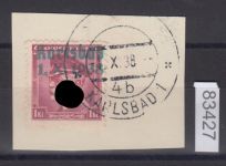 Sudetenland Karlsbad, Mi.-Nr.   9  gestempelt  EST  geprüft  Befund