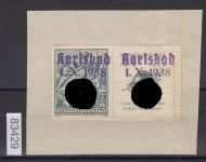 Sudetenland Karlsbad, Mi.-Nr.   55 Zf w  (*)  geprüft  Befund