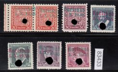 Sudetenland Karlsbad, Mi.-Nr.   3+5-9  **/*  geprüft  Befund