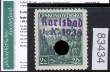 Sudetenland Karlsbad, Mi.-Nr.   13  *  geprüft  Befund